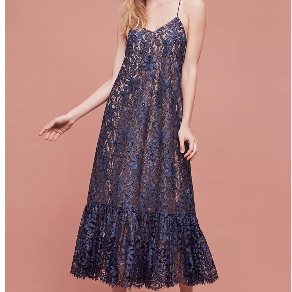 Celestial Lace Maxi Dress Anthropologie
